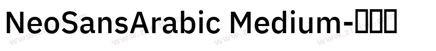 NeoSansArabic Medium字体转换